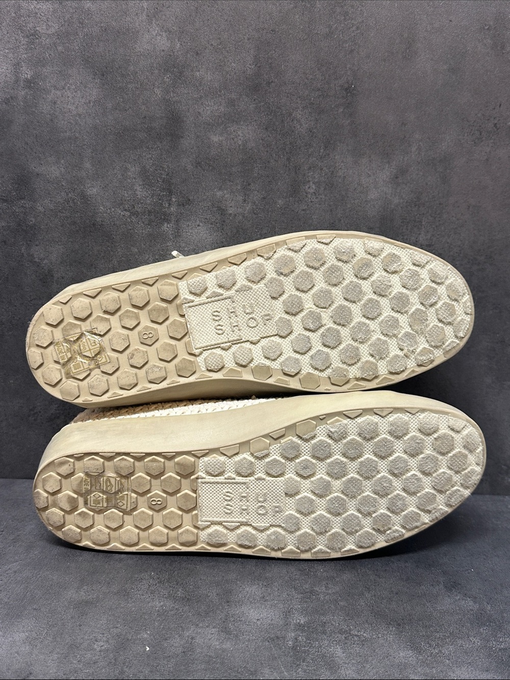 ShuShop Paula Woven Star Casual Lace-Up Sneakers Color Bone/Cream Women’s Size 8 - Picture 10 of 10